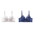 thumbnail image 1 of (2-Pack) Rinsvye Womens Lace Bra With Padded Cups Enhancement Push Up Bra For Natural Lift And Comfort Everyday Wear, 1 of 5