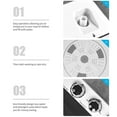 thumbnail image 5 of UbesGoo Portable Washing Machine, 26lbs Compact Twin Tub Wash& Combo for Apartment, Dorms,Camping and More, White&Black, 5 of 8