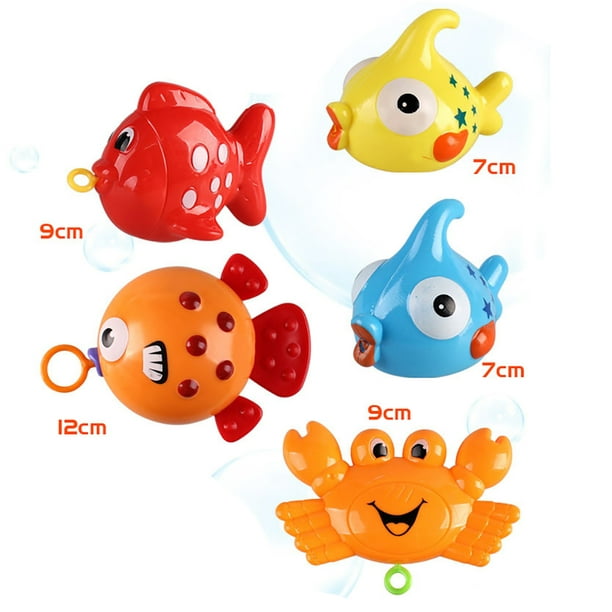 15PCS Fishing Game Toy Set Interactive Fishing Toy Bath Toy Water Toy for  Kids 