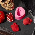 thumbnail image 4 of 2 Pieces 3D Human Heart Shaped Ice Cream Mousse Mold DIY Halloween Heart Silicone Mold Fondant Chocolate Pudding Mold, 4 of 4
