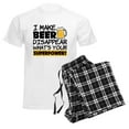 thumbnail image 6 of CafePress - I Make Beer Disappear Funny S Men's Light Pajamas - Men's Light Loose Fit Cotton Pajama Set, 6 of 7