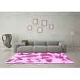 thumbnail image 3 of Ahgly Company Indoor Rectangle Abstract Pink Modern Area Rugs, 4' x 6', 3 of 4
