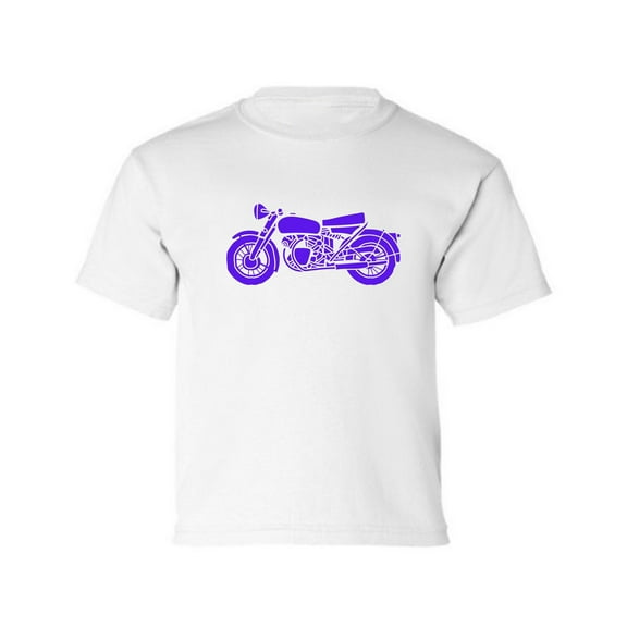 Toddler Boys Graphic Motorcycle Short Sleeves T-Shirt. Sizes 2T-5T