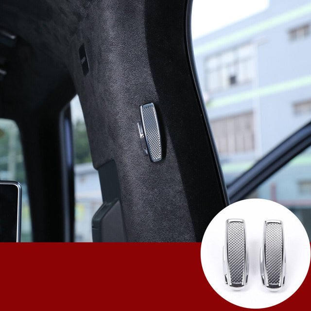 Cloth Hook Cover B Pillar 2013 - 22 for Range Rover L405 Silver Alloy -