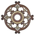 thumbnail image 5 of Livex Lighting Ceiling Medallion in Verona Bronze with Aged Gold Leaf Accents, 5 of 7