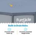 thumbnail image 3 of Funsicle 14 Foot Durable Round Pool Cover for Oasis and Activity Pools, Gray, 3 of 10