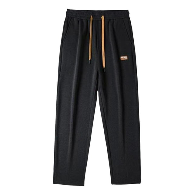Milaget Men's Tracksuit Bottoms Mesh Sweat Pants with Pockets Open Bottom Athletic Pants S