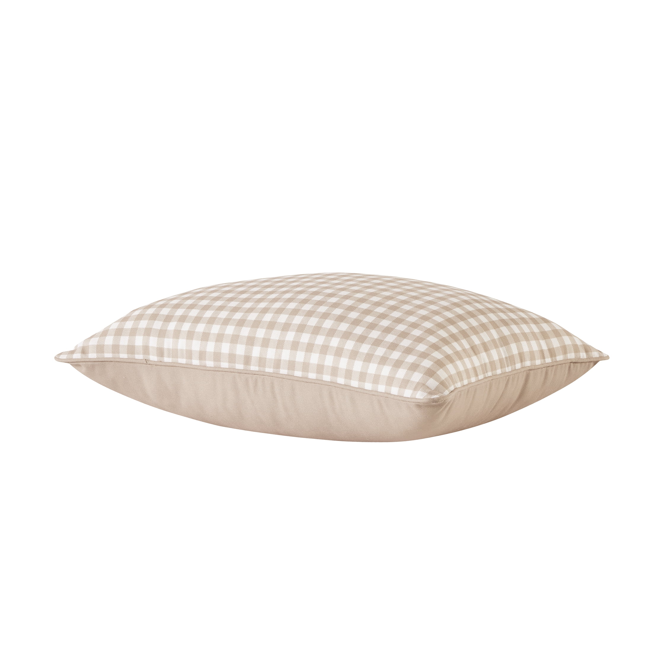 My Texas House Outdoor Decorative Pillow, 14 in x 20 in, Tan Gingham