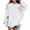 White, variant on WOYY Toddler Girls Preppy Palm Hoodie Loose Soft Hooded Sweatshirt Casual Pullover