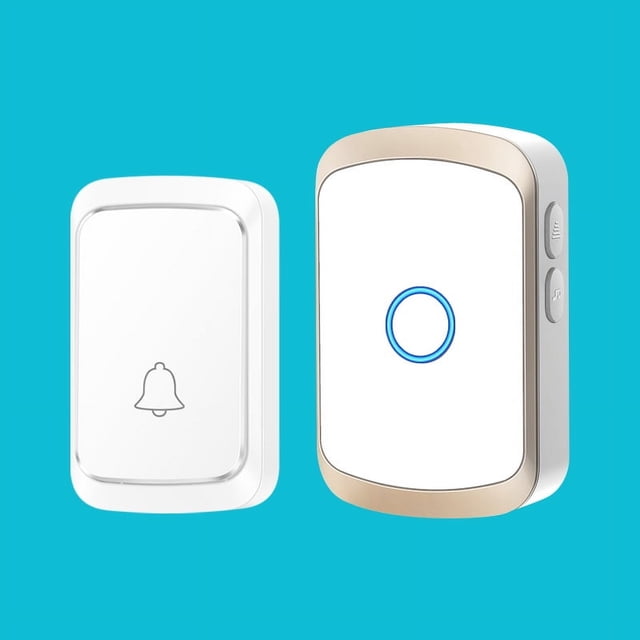 Timbre inalámbrico sin enchufe de larga distancia DC puerta Ling home pager recordatorio batería disponible batería