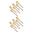 thumbnail image 2 of Toystoory Paquete de 6 cucharas de café de acero inoxidable, postre, Chocolate, leche, cucharillas colgantes de mango largo, cuchara para restaurante en Oro 2piezas Toystoory CBP192818, 2 of 6