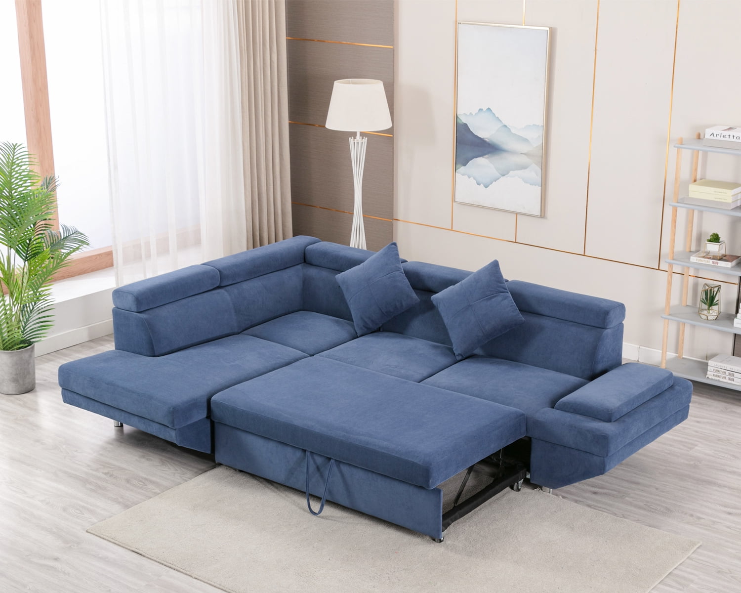 living room furniture with futon