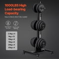 VEVOR Weight Plate Rack, 1000 lbs Capacity, Vertical Tree with Wheels ...
