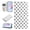 White, variant on Wallet Case for iPhone 17, Wave Point Pattern Phone Case with Kickstand, 3 Card Slots and Cash Pocket Full Body Shock-Resistant Protective Folio Cover for Women Girls, Blue