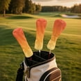 thumbnail image 5 of Yuyamidu Orange Golf Club Head Covers for Woods, Driver, Fairway, Hybrid Waterproof PU Leather Golf Head Cover Fashion Golf Headcover, 5 of 7