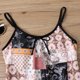 thumbnail image 5 of Traje de baño de dos piezas para mujer, trajes de baño para mujer, traje de baño de dos piezas con espalda de tirantes y estampado conservador para mujer, vestido de baño para mujer, 5 of 5