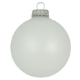 thumbnail image 2 of Christmas By Krebs 2 5/8" (67mm) Seamless Glass Ornament [8 Pieces], Decorated Designer Heirloom (Classic Antique White), 2 of 5
