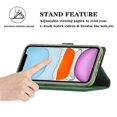 thumbnail image 4 of Funda de cuero con tapa horizontal, mate, con fuerte magnetismo, para iPhone 13 Pro Max, serie Forwenw F1, con soporte, ranuras para tarjetas, billetera y marco de fotos., 4 of 5