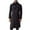 Black, variant on Mens Trench Coat Notch Lapel Double Breasted Peacoat Wool Blend Winter Coat Casual Long Overcoat Gray M