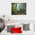 thumbnail image 5 of Nawypu The Morning in A Pine Forest Bears Canvas Art Poster and Wall Art Picture Print Modern Family Bedroom Decor Posters, 5 of 5