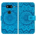 thumbnail image 5 of Compatible with LG G8 ThinQ Wallet Phone Case and Tempered Glass Screen Protector Flip Credit Card Holder Stand Mandala Flower Cell Cover for LGG8 Thin Q G 8 LG8 G8thinq LGG8thinq 8G Women Men Blue, 5 of 9