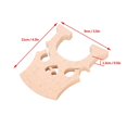 thumbnail image 3 of TOPINCN Cello Bridge, Cello Part, Corrosion Resistant, For Playing 4/4 3/4 Cellos Cello Lover Concert, 3 of 8