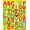 Yellow, Pattern 4, variant on ODIKA 8'x10' Machine Washable Non-Slip Area Rug, Whimsical Creature ABC with Bold Lettering and Playful Motifs High Traffic Rug, Yellow, 699504