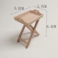 thumbnail image 3 of Dollhouse Decoration High Quality Doll House Decoration Accessories Mini Wooden Decorative Plate Simulation Furniture Cabinet Chairs Model Toys Dollhouse Miniature Bed 13.7X7.8X6CM, 3 of 7