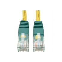Eaton Tripp Lite Series Cat5e 350 MHz Crossover Molded UTP Ethernet Cable RJ45 M/M PoE Yellow 25 ft. 7.62 m