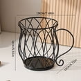 thumbnail image 1 of Black Iron Art European-Style Desktop Organizer: Multifunctional Storage Rack for Coffee Capsules, Snacks, Candies & Small Items – Space-Saving Countertop Display Shelf for Home, Kitchen & Café with, 1 of 5