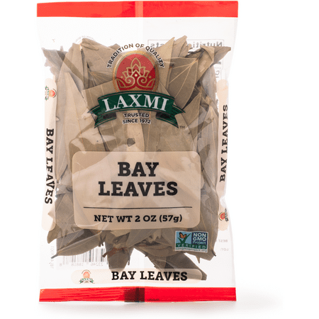 LAXMI Whole Bay Leaves - Extra-Filled 2 oz Pack - 81 Servings - Non-GMO Dried Laurel Herbs with Natural Aroma for Cooking and Seasoning