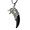 Silver + Black, variant on Necklace Carved Antique Style Alloy Faux Leather Rope Necklace for Club