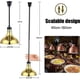 thumbnail image 3 of Food warming lamp, retractable buffet warming lamp for parties, buffet warming lamp, catering supplies, restaurant, food service, bronze, 1 piece., 3 of 5