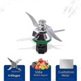 thumbnail image 4 of Blender Blade Replacement for TM5 TM6 Food Processor Parts Stainless Steel Mixing Knife with Gasket, 4 of 5
