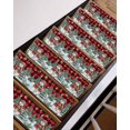 thumbnail image 3 of Christmas Snowman Stair Treads for Wooden Steps Indoor Runner Rug Carpet, Red Black Plaid Xmas Tree Snowflake 15 Pieces Peel and Stick Staircase Step Treads Covers Washable Throw Door Mats, 30"x8", 3 of 7