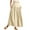 Beige, variant on RUTAYY Women Pleated Flowy Long Skirts High Waist Maxi Skirt With Pocket Solid Color Flowy Swing Pleated Beach Skirts