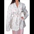 thumbnail image 3 of de Larga con Estampado para Mujer, Chaquetas Ajustadas con Hombreras Acolchadas para un Estilo Informal de Negocios L, 3 of 10