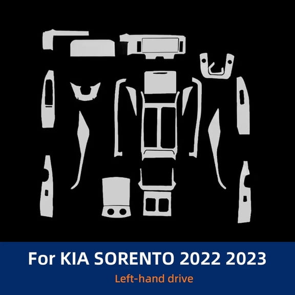 For Kia Sorento 2022 2023 Anti-scratch Car Interior Navigation Door Center Console Dashboard TPU Protector Film Accessories