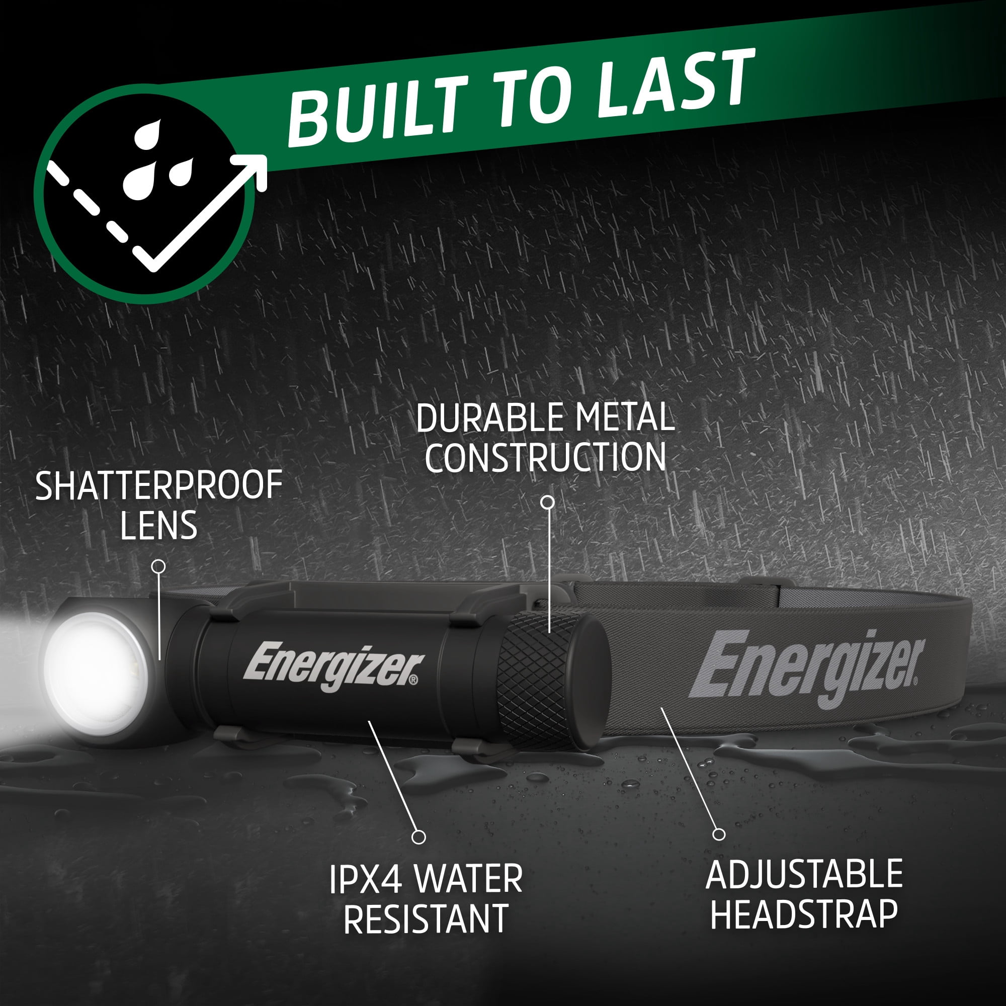 Energizer High Lumen Hybrid Rechargeable Headlamp