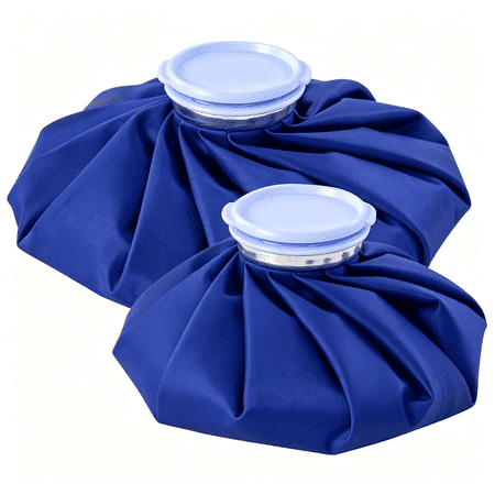 OITY Reusable Ice Bags for Injuries,2-Pack Refillable Ice Bag and Hot Water Bottle,Hot Cold Compress for Knee,Face,Hand,Neck Pain Relief,9 and 11"