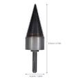 thumbnail image 2 of unbranded Herramienta Firewood Wood Splitter Para Taladro Mango 42Mm Funcional Y Resistente Gris Oscuro, 2 of 8