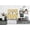 Ivory Roosters, variant on BR-14 3 Pieces Embroidery Floral Multicolor Window Kitchen Curtain Set 2 Tier + 1 Swag Valance for Kitchen Rod Pocket Top