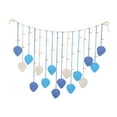 thumbnail image 5 of deevoka Leaves Woven Tapestry Bohemian Macrame Wall Hanging for Bedroom Nursery Room Blue, 5 of 9