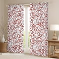 thumbnail image 2 of Castle Fairy Abstract Spiral Stripes Black Out Curtains for Children Teens Adults,Red Grey Geometric Lines Curtains Pack of 2 (42x63 Each),Minimalist Vintage Aesthetic Bedroom Curtains Bedroom Decor, 2 of 6