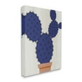 thumbnail image 3 of Stupell Industries Modern Prickly Pear Potted Cactus Abstract Blue Succulent, 16 x 20,Design by Daphne Polselli, 3 of 5