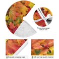 thumbnail image 2 of Coolnut 35.4" Autumn Maple Leaf-1 Christmas Tree Skirt, Soft Christmas Tree Mat Merry Xmas Tree Skirt Ornaments for Indoor Outdoor Farmhouse Holiday Party Decoration, 2 of 6