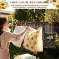 thumbnail image 5 of ZIATUBLE Mushroom Hanging Storage Organizer Butterfly Flower Clothespin Holder Bag Easy to Clean Clothesline Bag for Clothes Pins Elastic Hanging Pantry Organizer for Storage Bags, 5 of 7