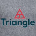 thumbnail image 3 of CafePress - Triangle Logo T Shirt - Women's V-Neck Dark T-Shirt, 3 of 4