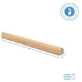 thumbnail image 4 of Split Oak Dowel Rods 1-inch x 36-inch, Pack of 5 Unfinished Fluted Molding Trim for DIY & Dowel Feature Wall, by Woodpeckers, 4 of 6