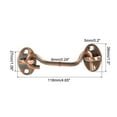 thumbnail image 2 of Uxcell 4 Inch Hook Eye Latch, 5 Pack Carbon Steel Privacy Hook and Eye Latch Gate Latch Lock, Red Bronze, 2 of 5
